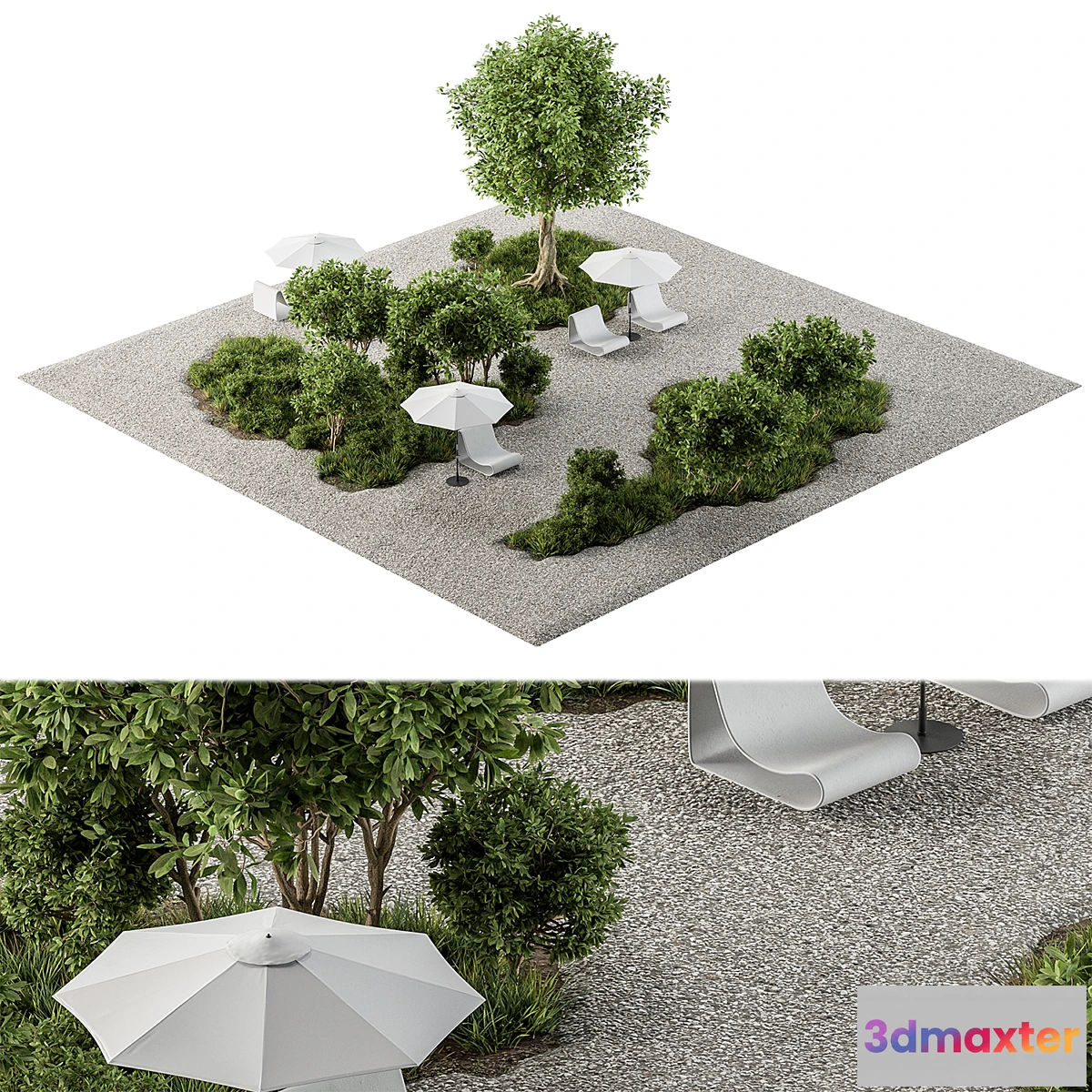 1352796 - Urban and Environment Element Set 50 3D Max
