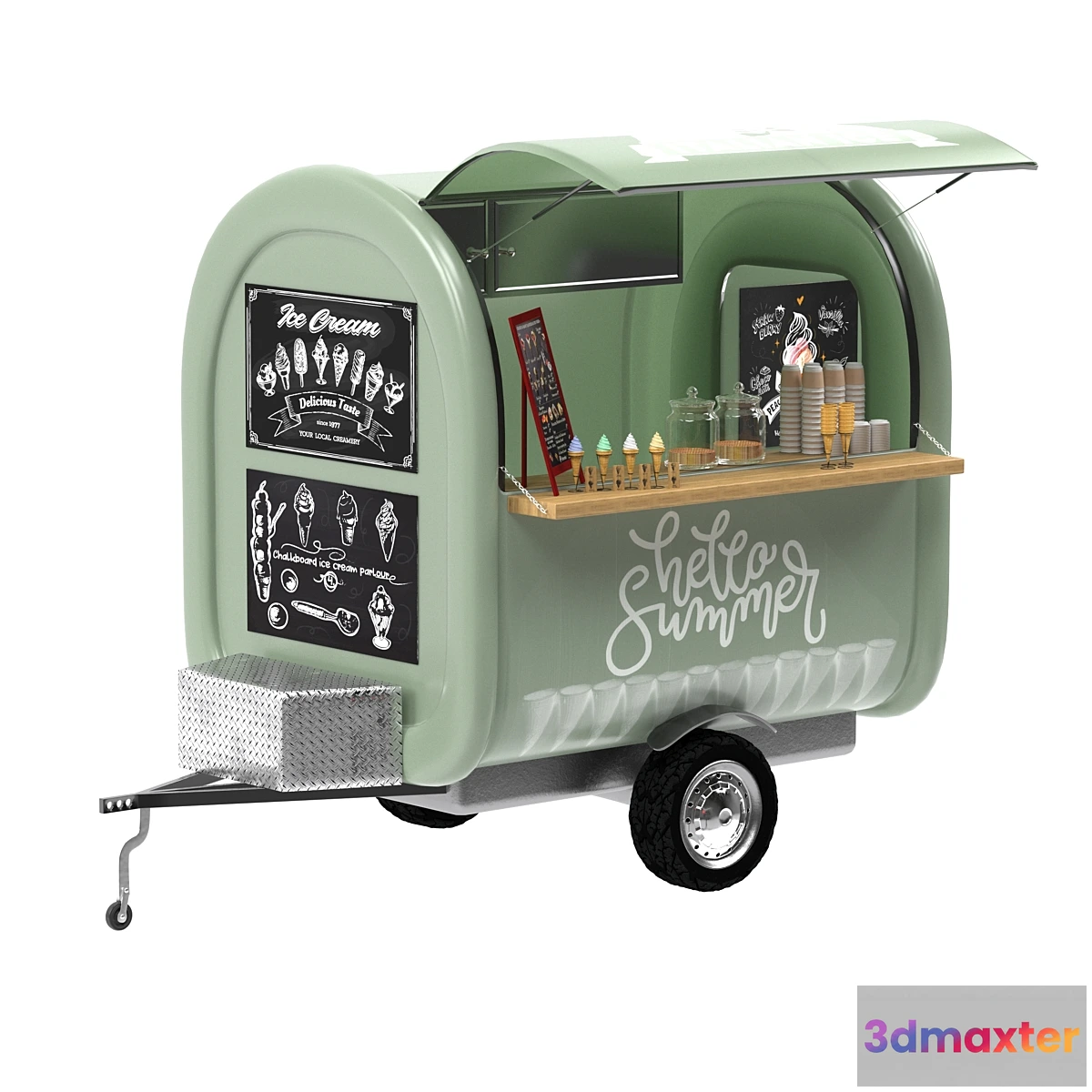 1356315 - Food truck ice cream 3D Max
