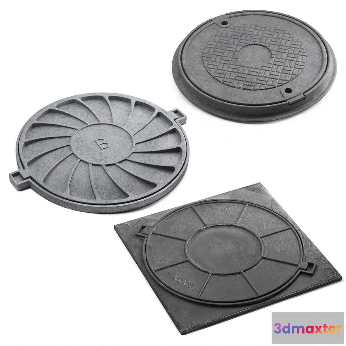 1356587 - Sewer hatch - No.2 3D Max