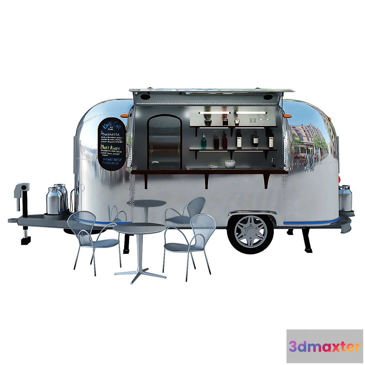 1396488 - Trailer Bar Car Airstream 1965 3D Max