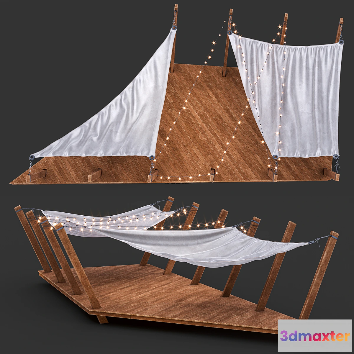 1407142 - canopy stage 3D Max