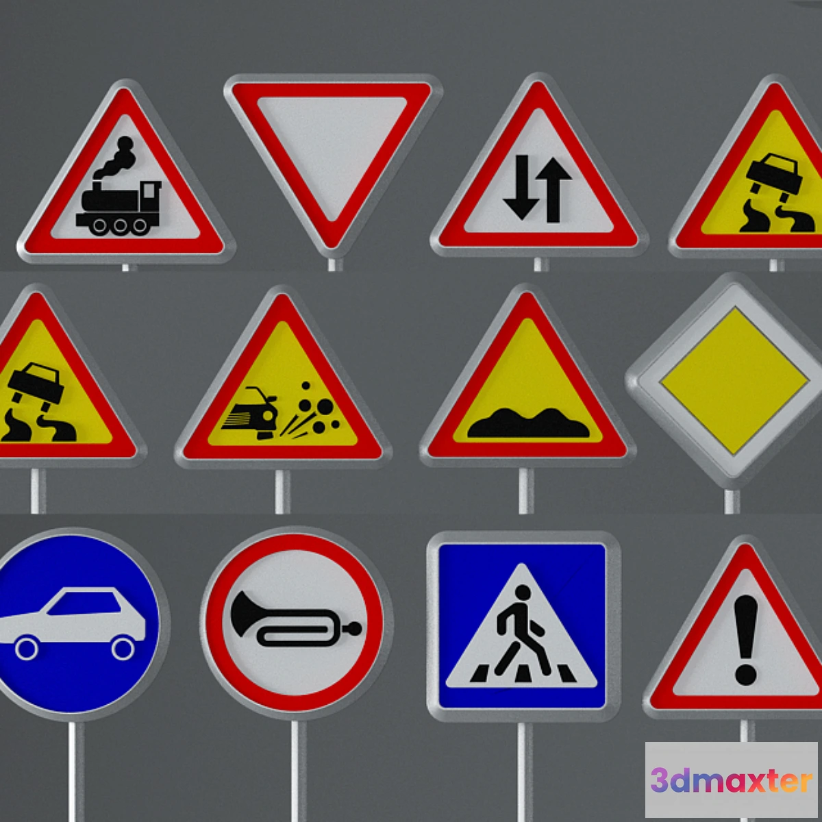 1412920 - Road signs 3D Max