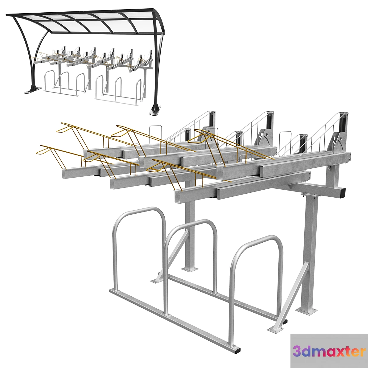 1429336 - Bicycle parking 3D Max