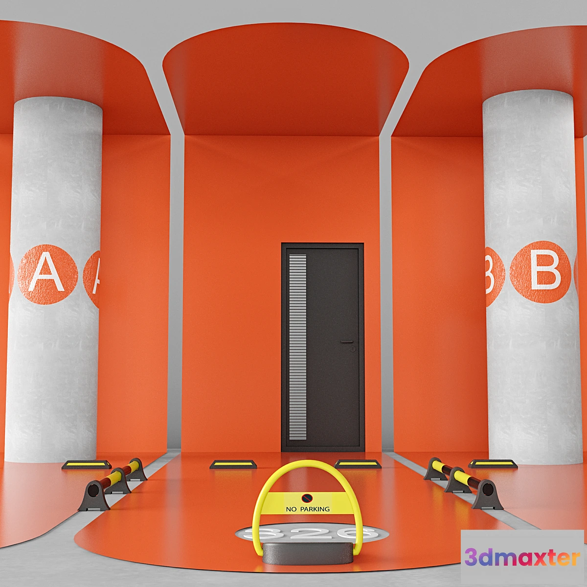 1437428 - Car park accessories pack 3D Max