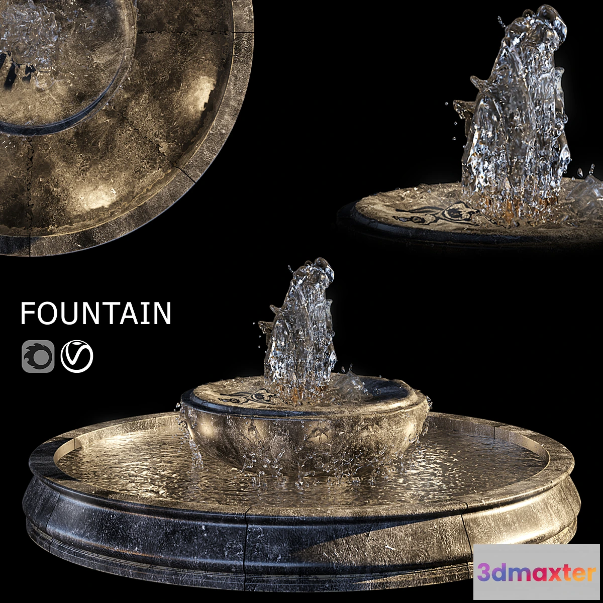 1449466 - Fountain 16 3D Max