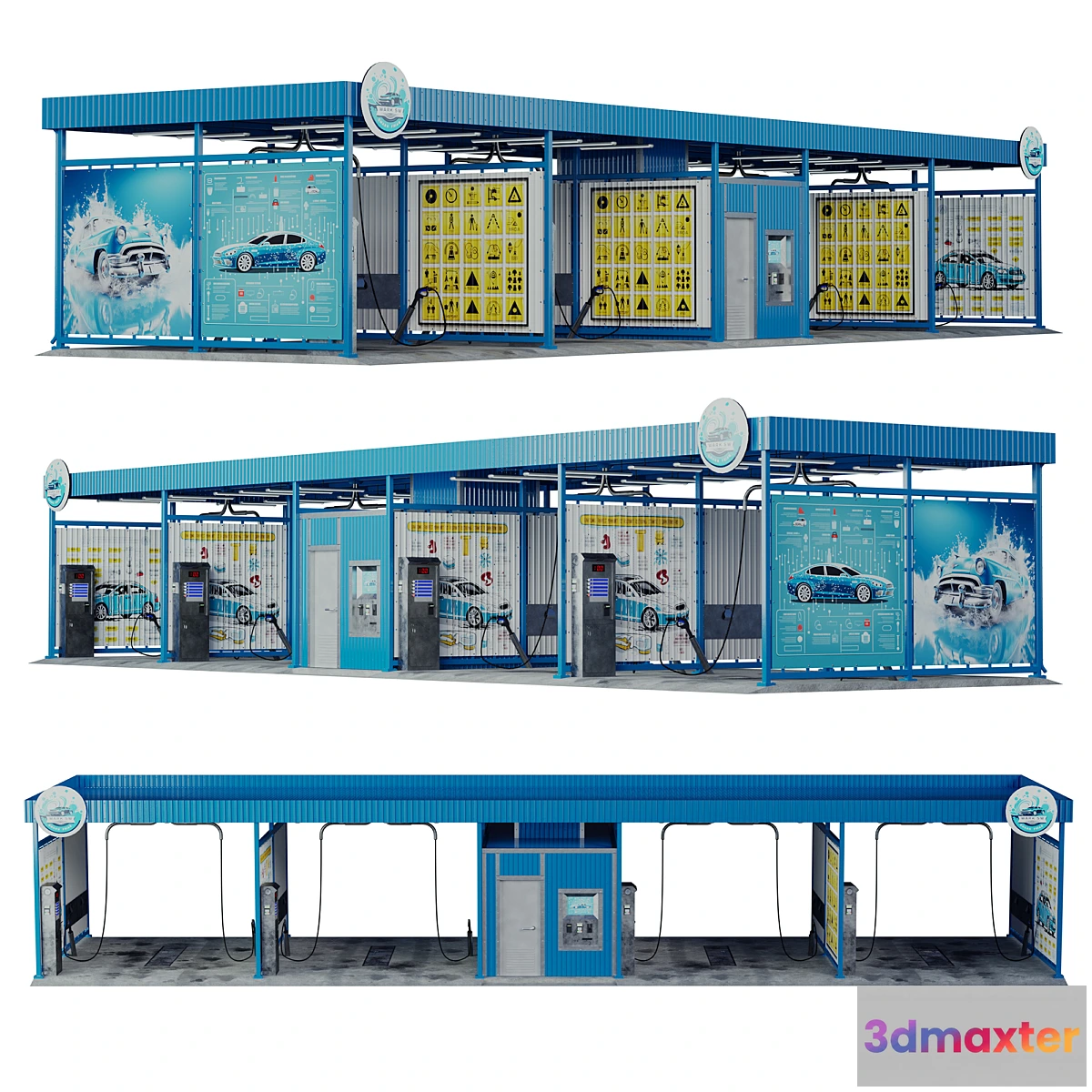 1451876 - Self-service car wash 3D Max