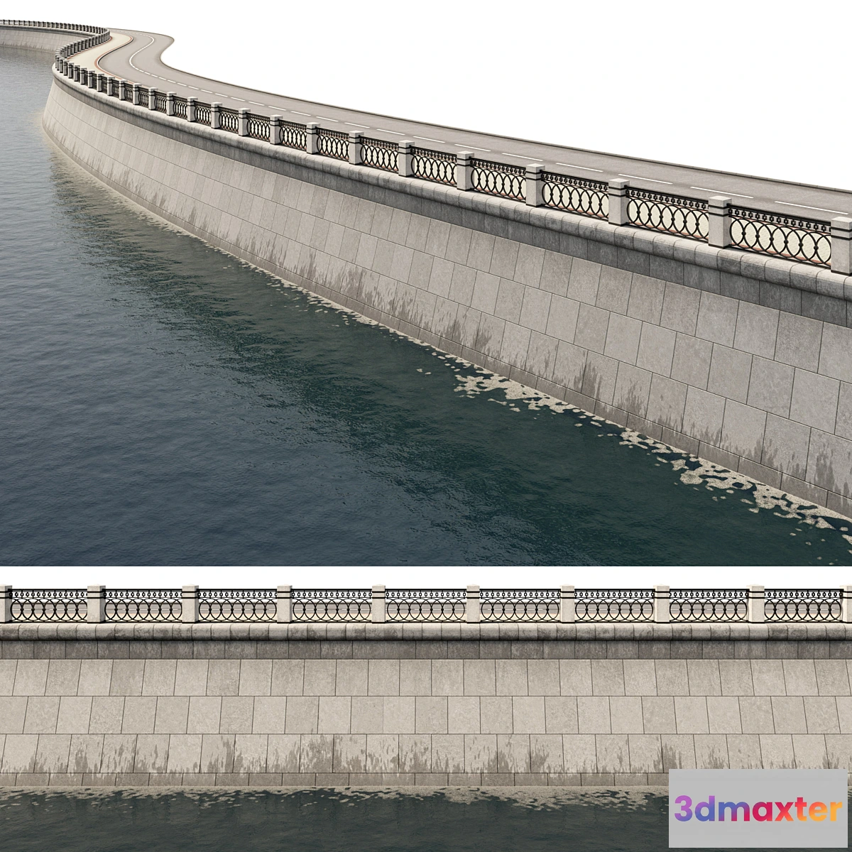 1452842 - Embankment 2 (PathDeform) 3D Max