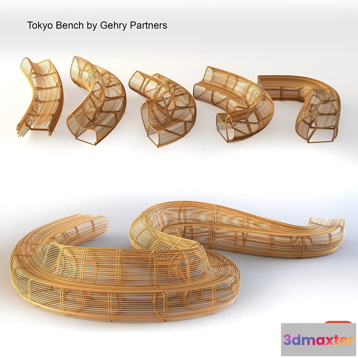 1455340 - street bench 3D Max