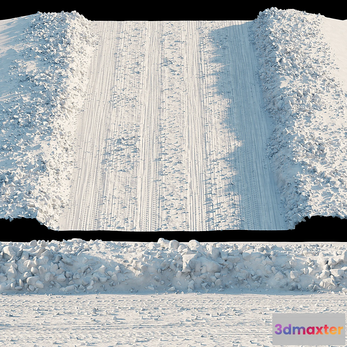 1456274 - Snowy road 3D Max