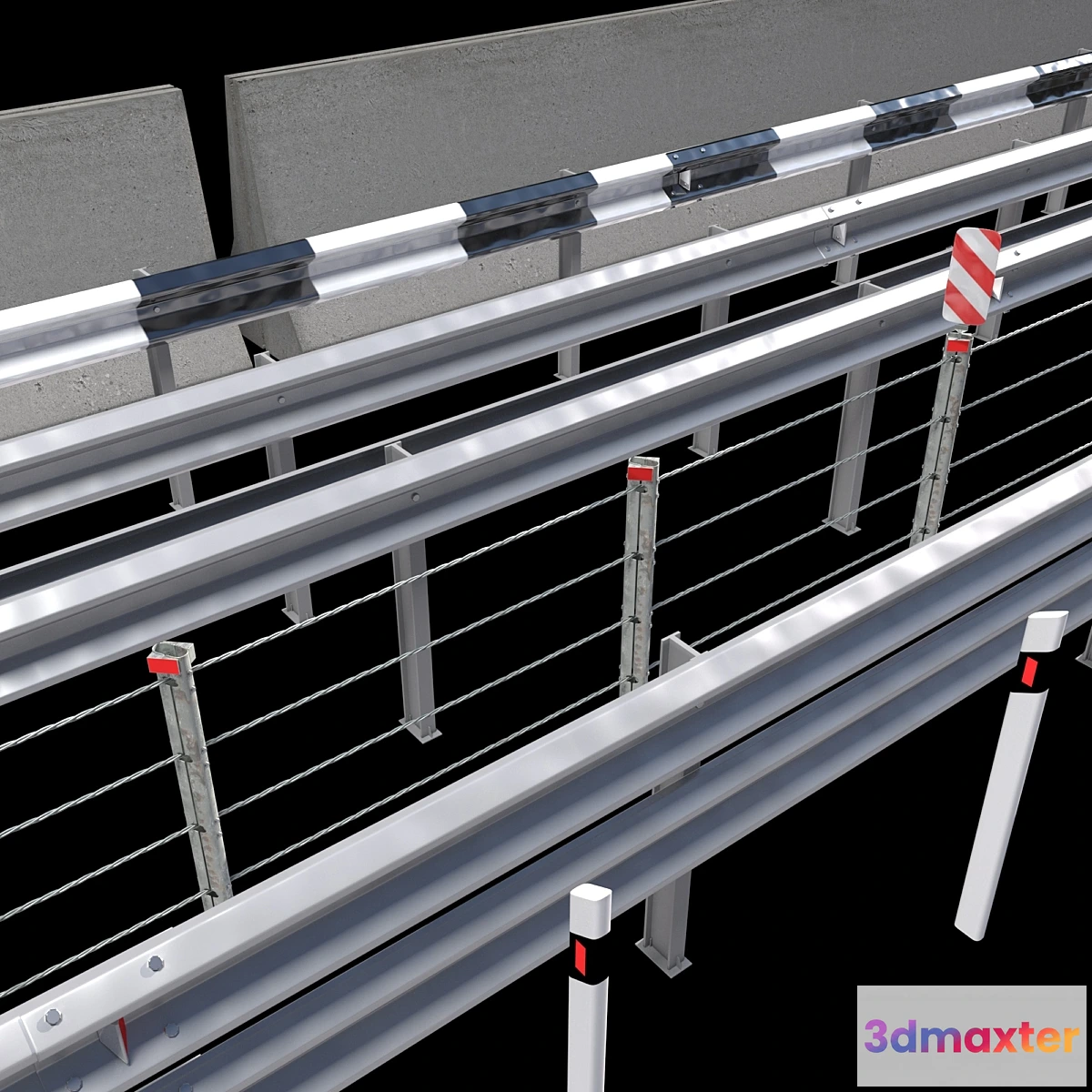 1463276 - Road barriers 3D Max