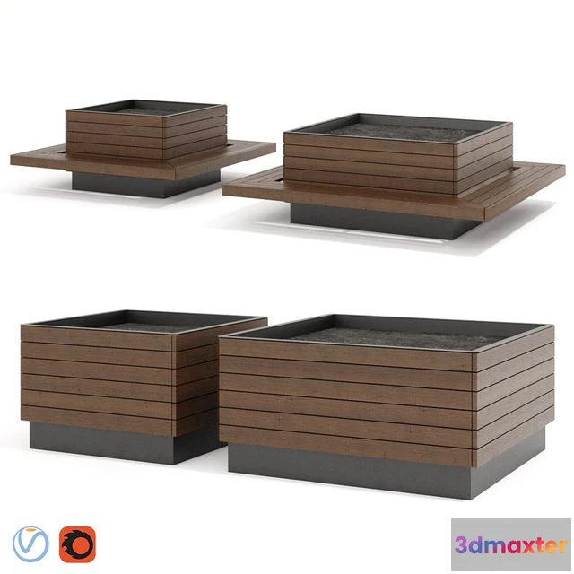 1544129 - Mmcite. Flowerpots for trees 3D Max