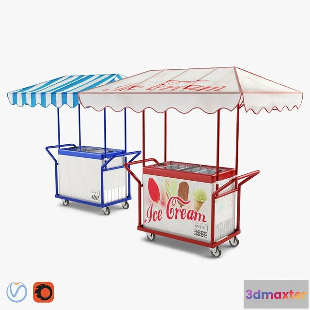 1547313 - Hand trolley with freezer Polar 3D Max