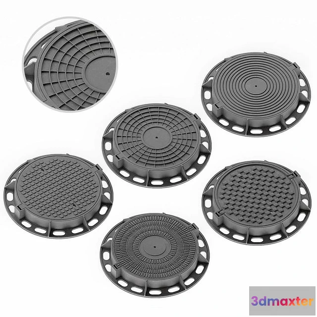 1552425 - Seewer manhole 3D Max