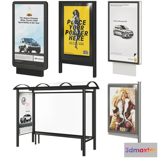 1556569 - Street Advertising 3D Max