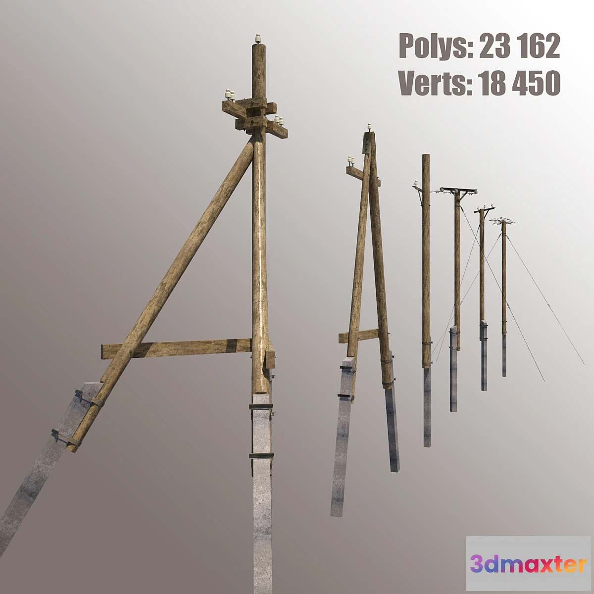 636141 - Wooden poles
