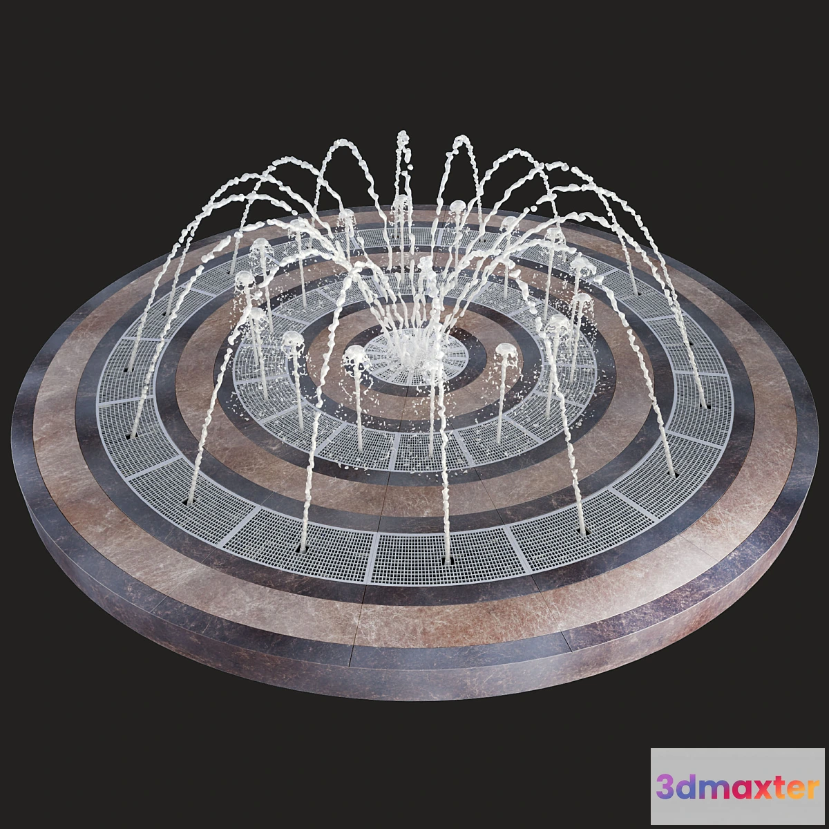 639403 - Round fountain dry