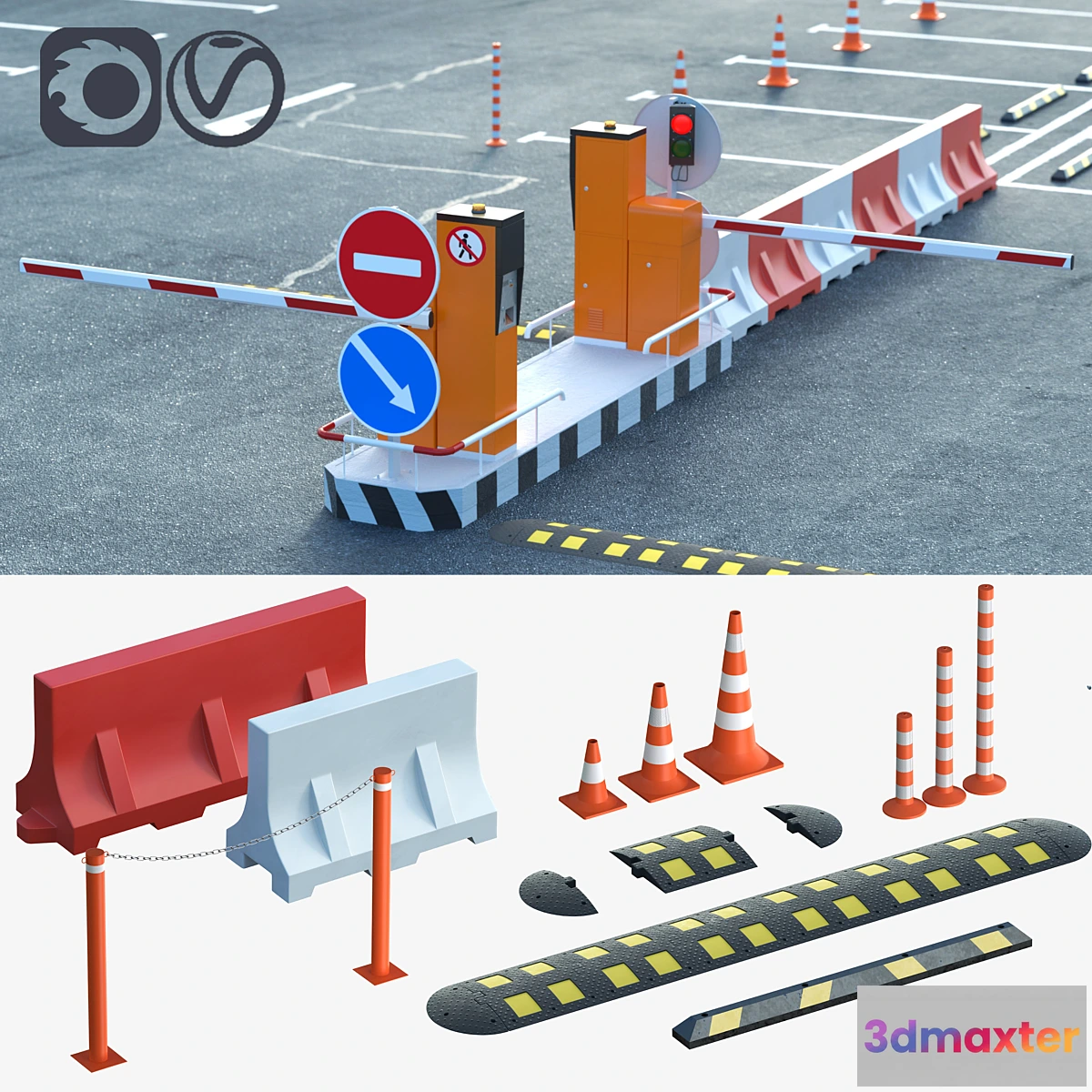 659981 - Equipment for the creation of parking lots road fences - No.2