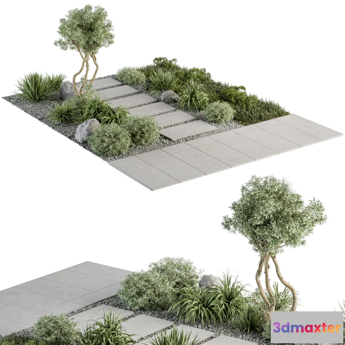 776675 - Urban Furniture _ Architecture Environment with Plants- Set 29