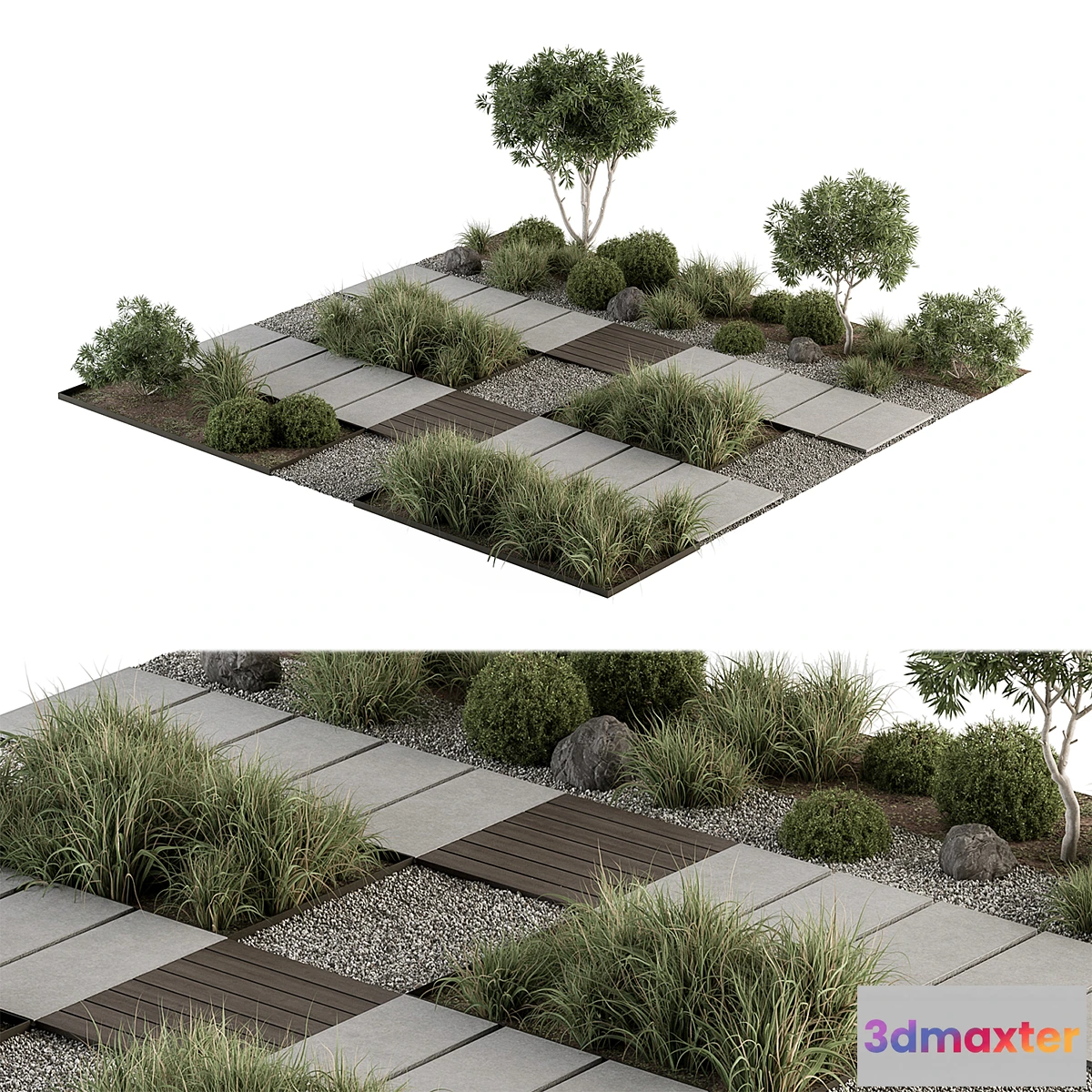776731 - Urban Furniture _ Architecture Environment with Plants- Set 67
