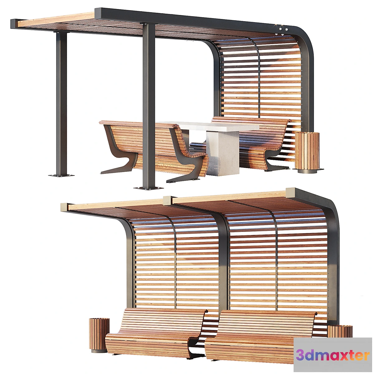 776747 - Benches pergola urn