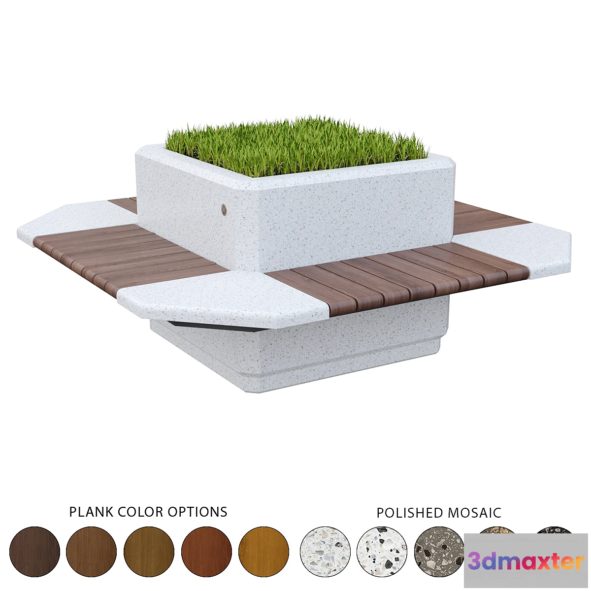 776763 - Square planter bench 227