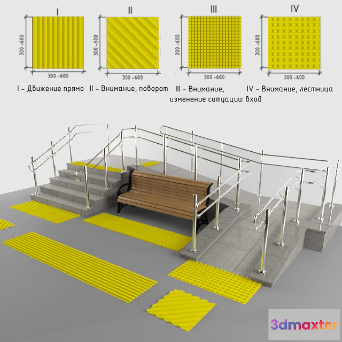 802846 - Tactile tile and ramp