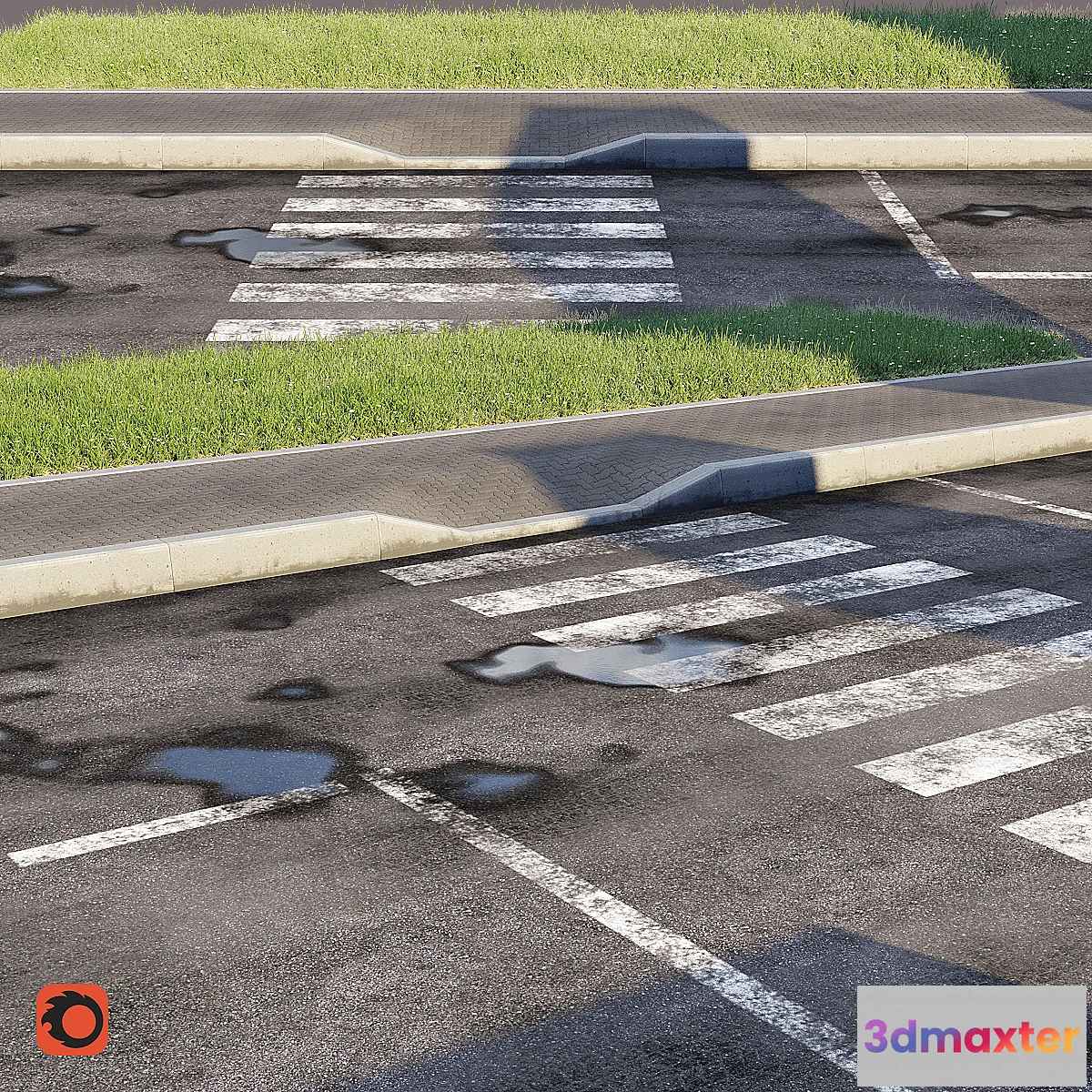 823378 - Road sidewalk curb grass - No.2