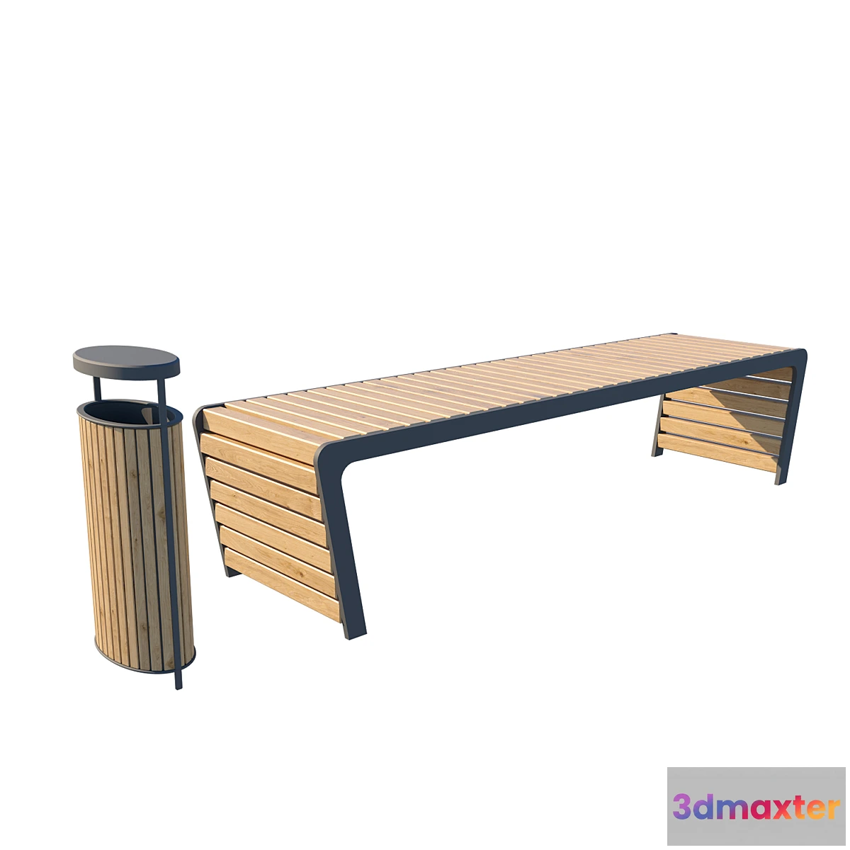 884136 - Bench with urn - No.5