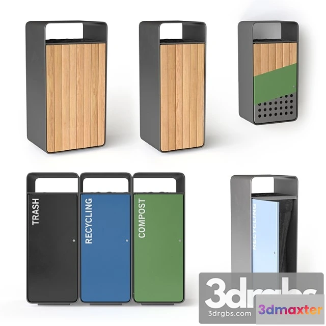 908476 - Artform box litter bin urn set