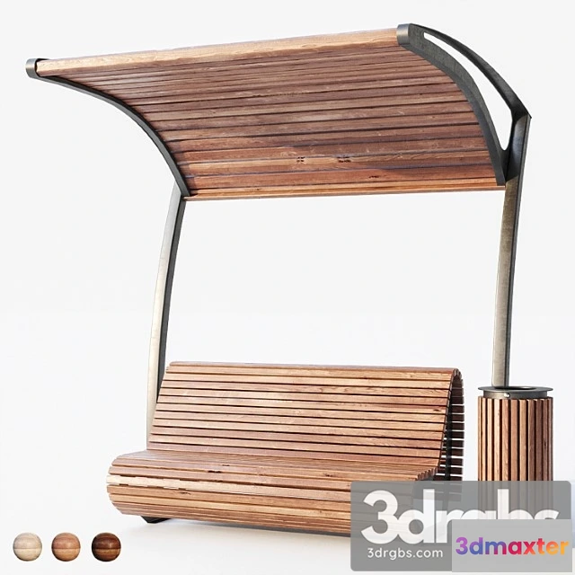 908526 - Bench pergola urn.