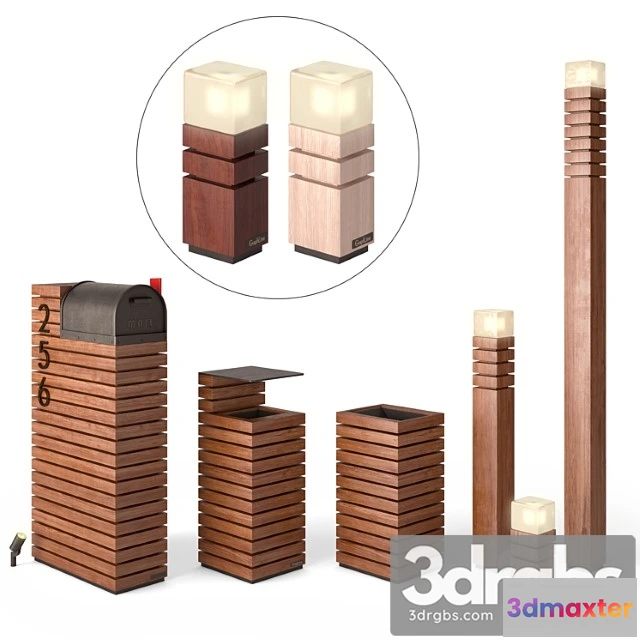 908710 - Letter Box Litter Bin Lights Set 3