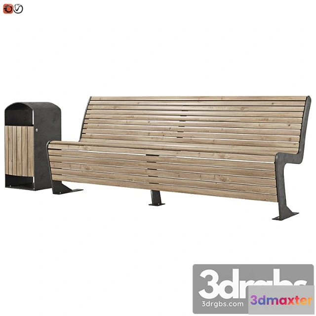 908868 - Set of bench-urn 01