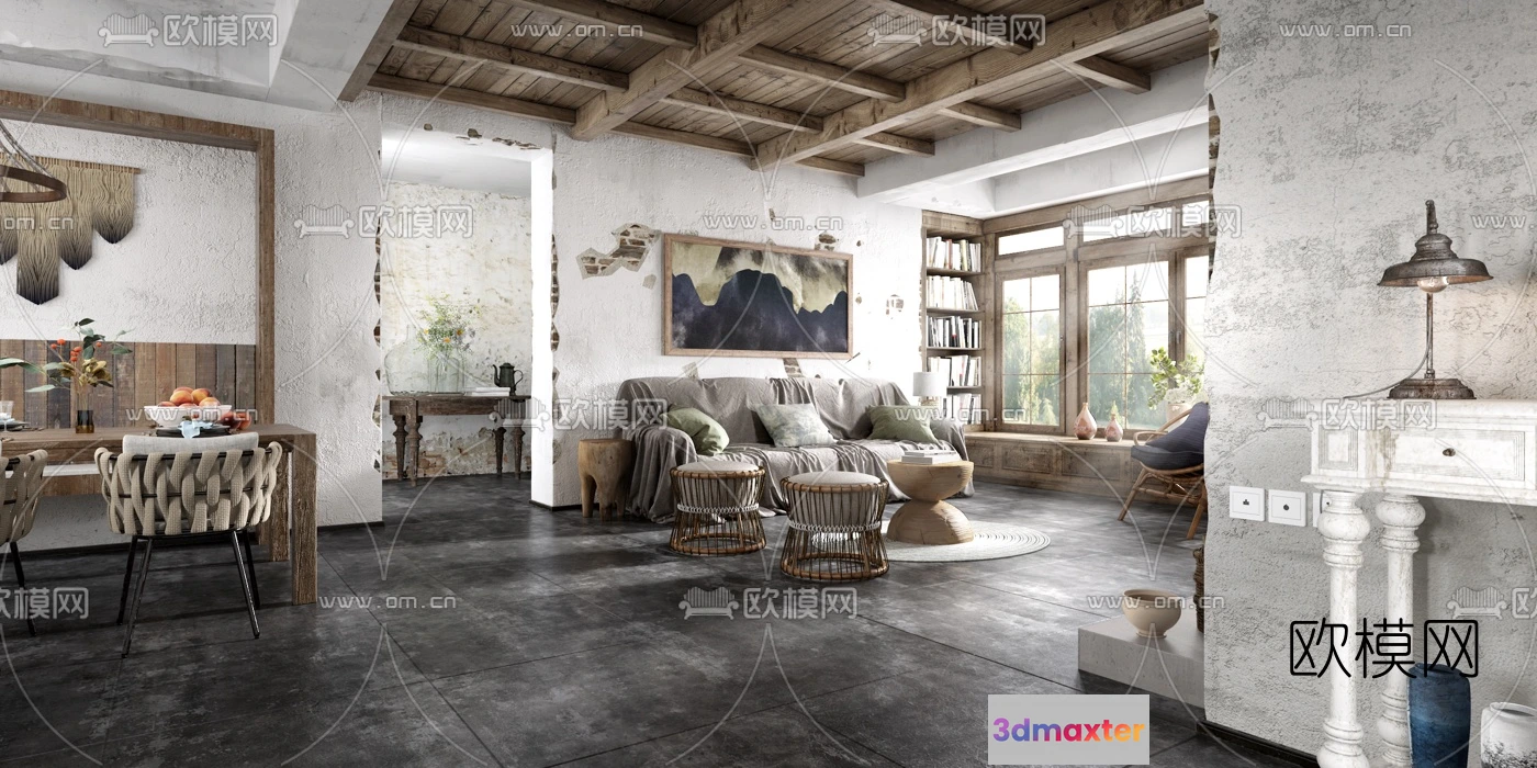 1112740 - Rustic Style 3D Scenes - 1645