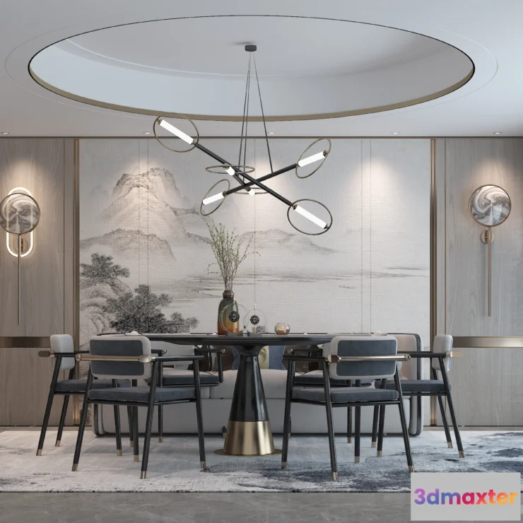 1153934 - INTERIOR 3D SCENES - MODERN LUXURY STYLE - 0002