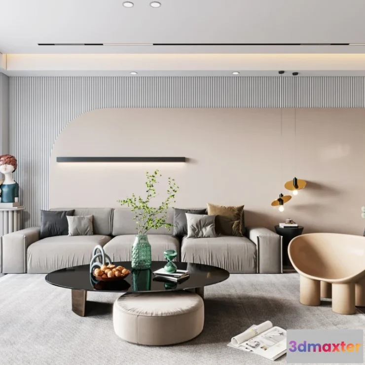 1153942 - INTERIOR 3D SCENES - MODERN LUXURY STYLE - 0006