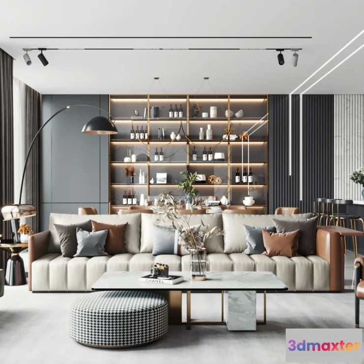 1153944 - INTERIOR 3D SCENES - MODERN LUXURY STYLE - 0007