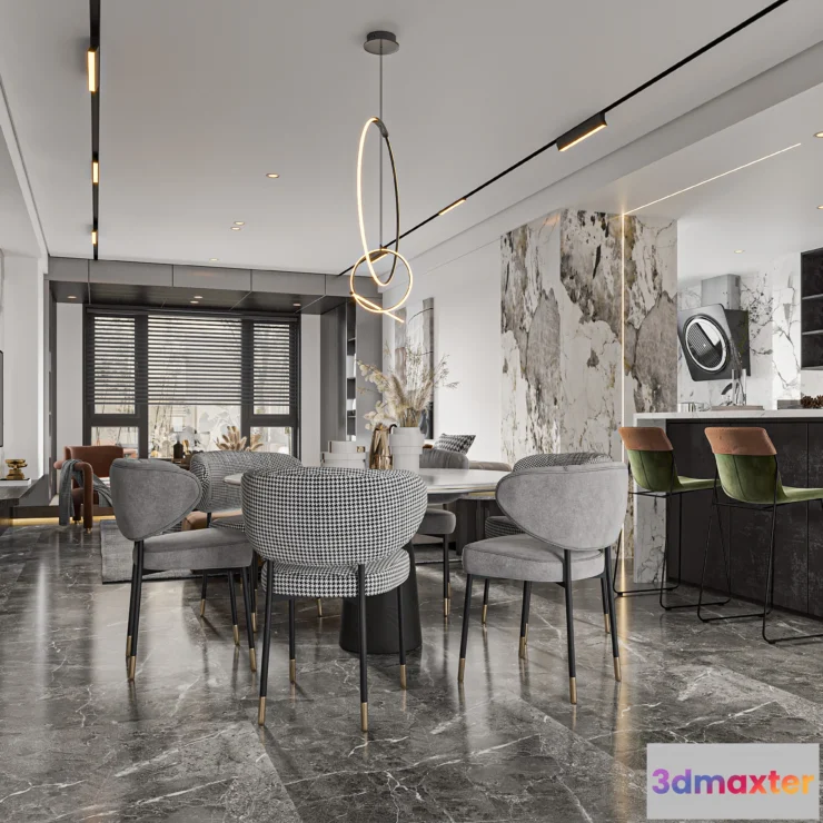 1153974 - INTERIOR 3D SCENES - MODERN LUXURY STYLE - 0022