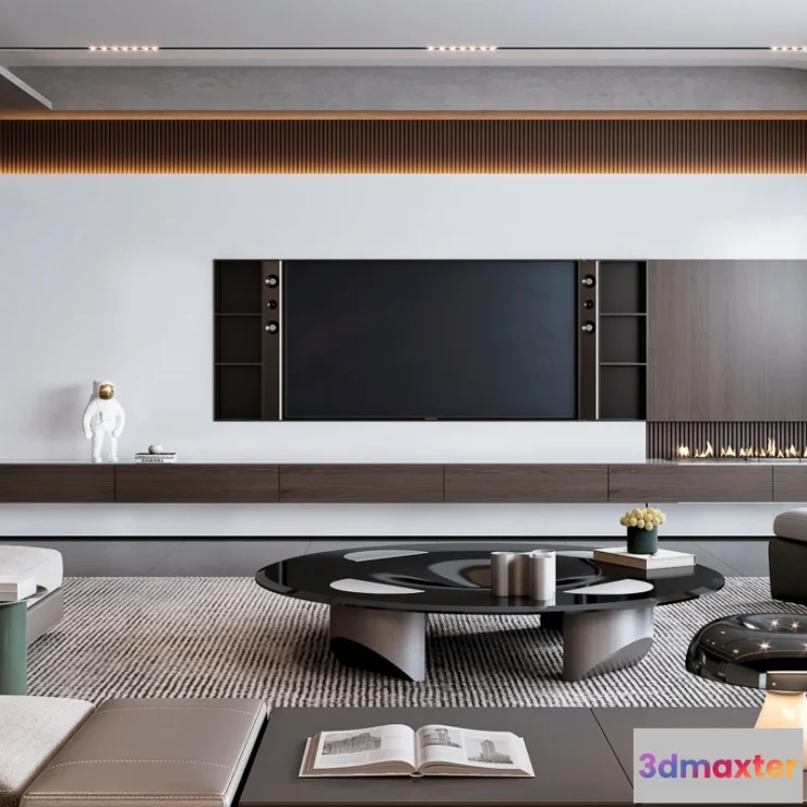 1154004 - INTERIOR 3D SCENES - MODERN LUXURY STYLE - 0037