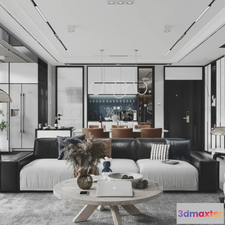 1154010 - INTERIOR 3D SCENES - MODERN LUXURY STYLE - 0040