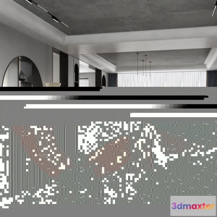 1154012 - INTERIOR 3D SCENES - MODERN LUXURY STYLE - 0041