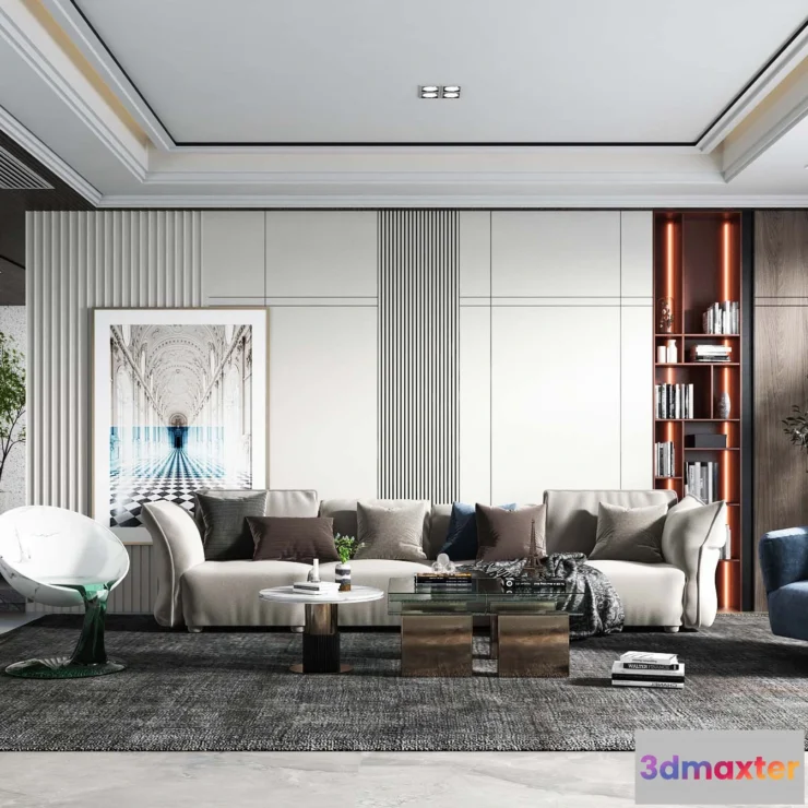 1154014 - INTERIOR 3D SCENES - MODERN LUXURY STYLE - 0042
