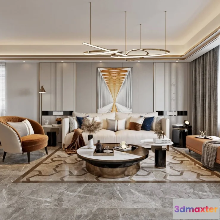 1154022 - INTERIOR 3D SCENES - MODERN LUXURY STYLE - 0046