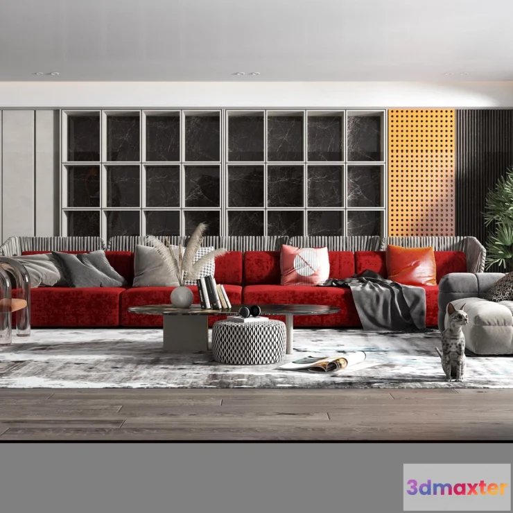 1154026 - INTERIOR 3D SCENES - MODERN LUXURY STYLE - 0048