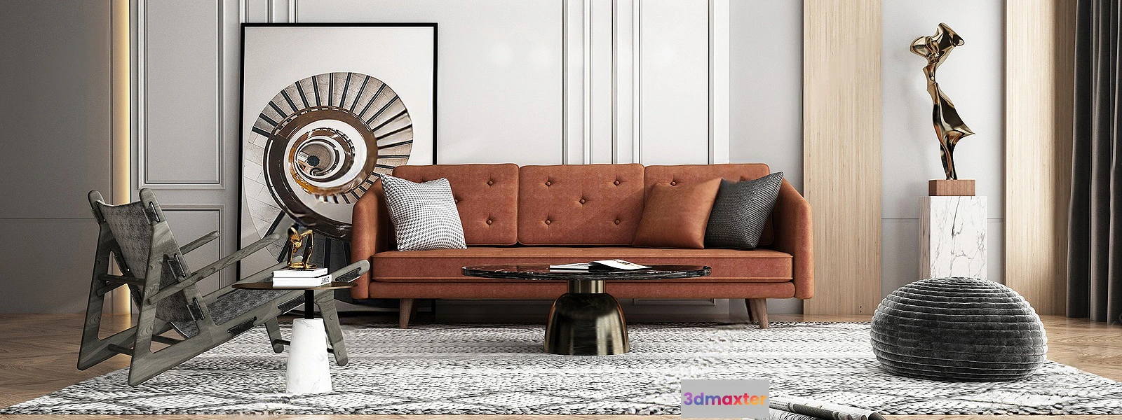 1154040 - INTERIOR 3D SCENES - MODERN LUXURY STYLE - 0055