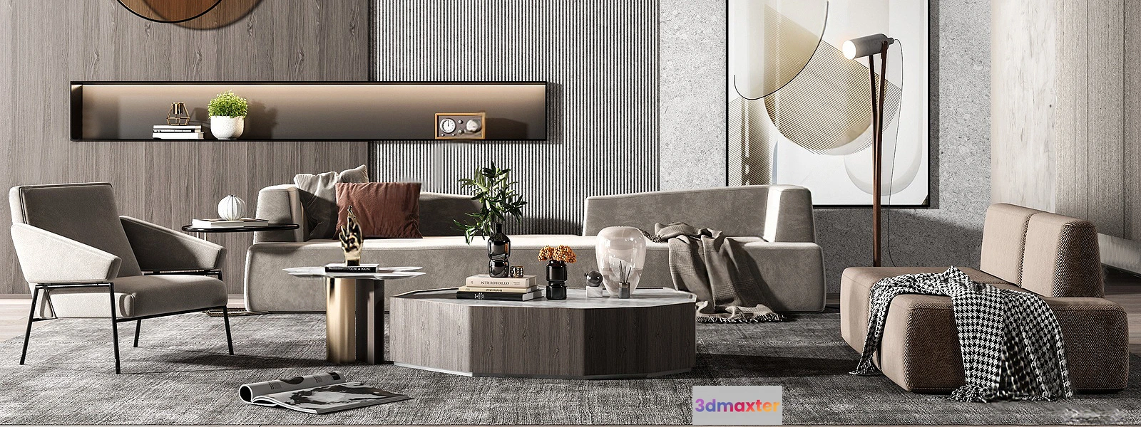 1154044 - INTERIOR 3D SCENES - MODERN LUXURY STYLE - 0057