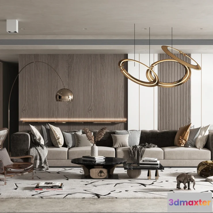 1154052 - INTERIOR 3D SCENES - MODERN LUXURY STYLE - 0061