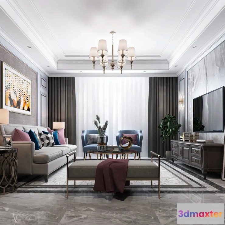 1154350 - INTERIOR 3D SCENES - EUROPEAN STYLE - 0037