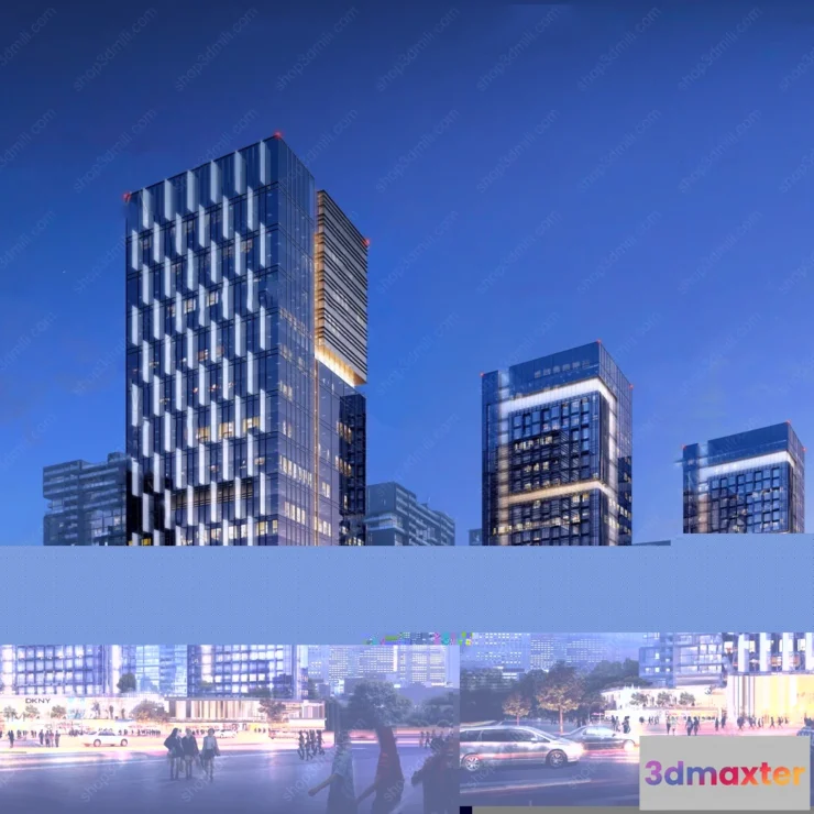 1535764 - 19.Modern commercial office building exterior 3d model - 11052 3D Max