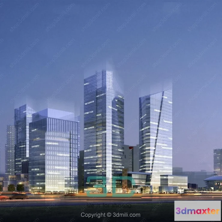 1535782 - 28.Modern commercial office building exterior 3d model - 11061 3D Max