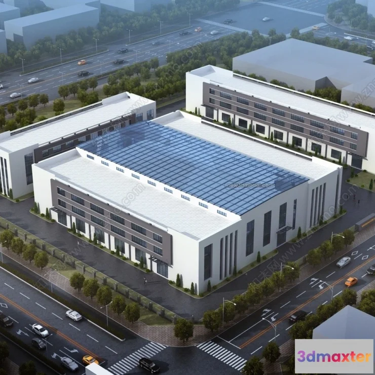 1577498 - Exterior 3D Models of Factory - 3D Scene - 006 3D Max